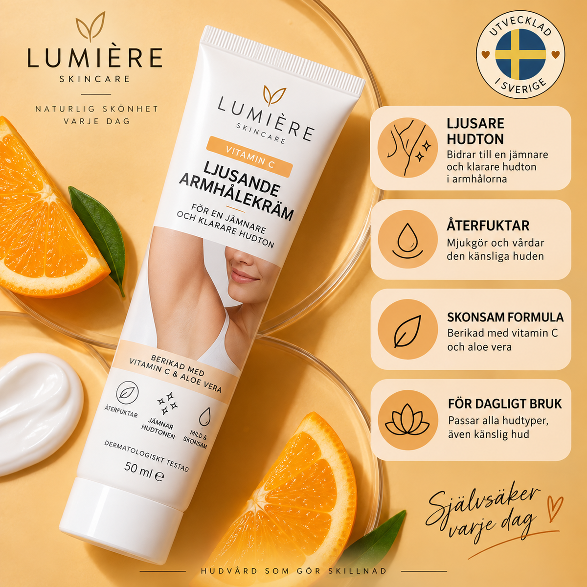 Brightening Underarm Cream – För jämnare & klarare hudton