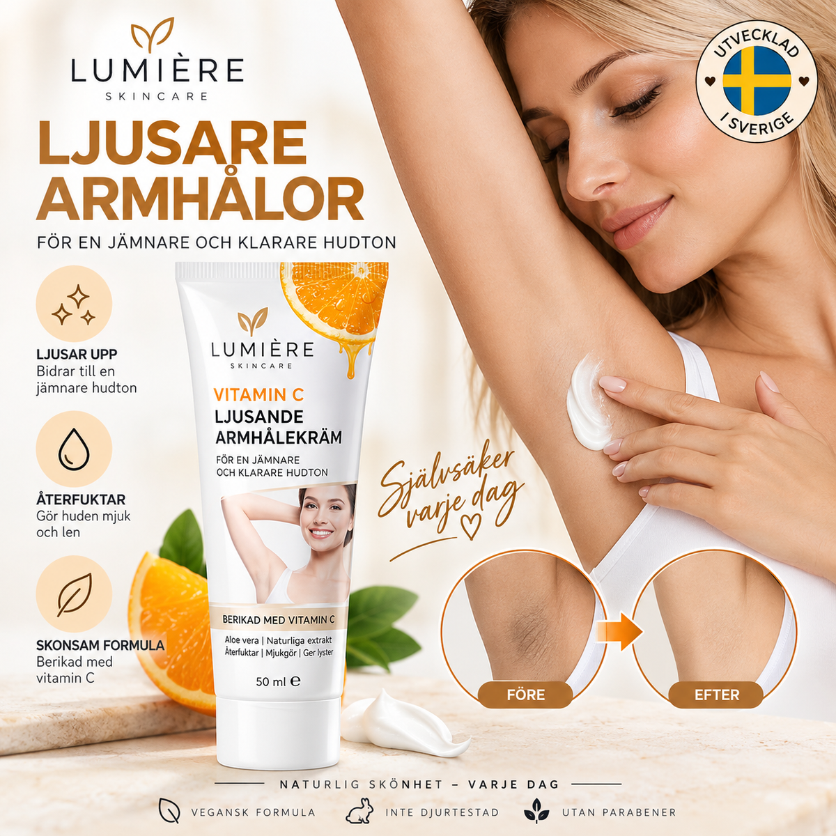 Brightening Underarm Cream – För jämnare & klarare hudton