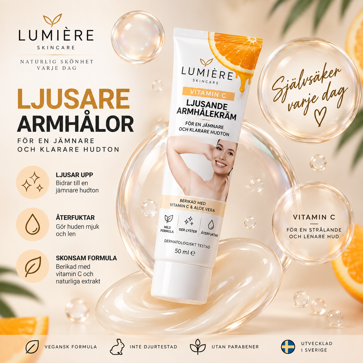 Brightening Underarm Cream – För jämnare & klarare hudton